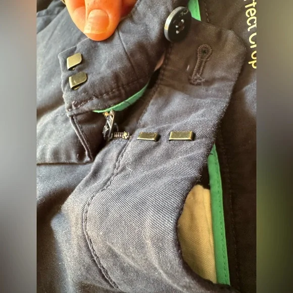 Talbots Perfect Crop Navy Chino Pants - Picture 6 of 6